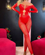Load image into Gallery viewer, The &quot;Barb&quot; Sheer Bodycon Jumpsuit

